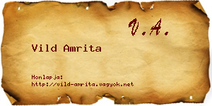 Vild Amrita névjegykártya